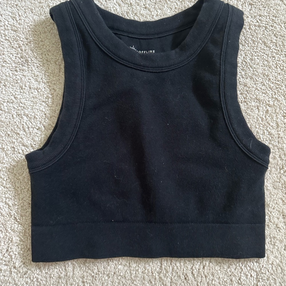 Aerie Black Seamless Tank Top